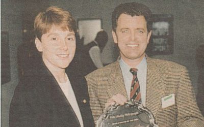 Julie Hall receives the Golfer of the Year
